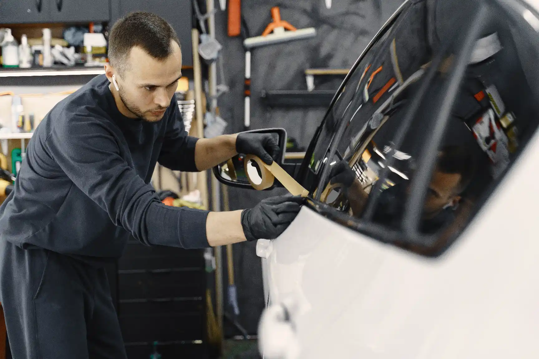 Customer arranging a professional vehicle wrap consultation for a business vehicle in Adelaide.